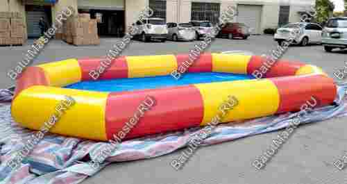 Прямоугольный надувной бассейн "Полосатик" 6*6*0.65 м