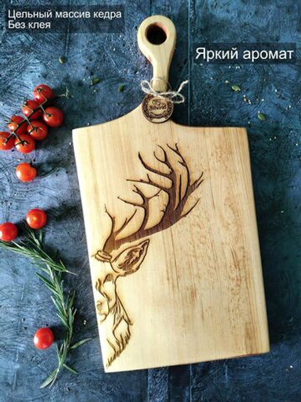 Разделочная доска из спила Сибирского кедра