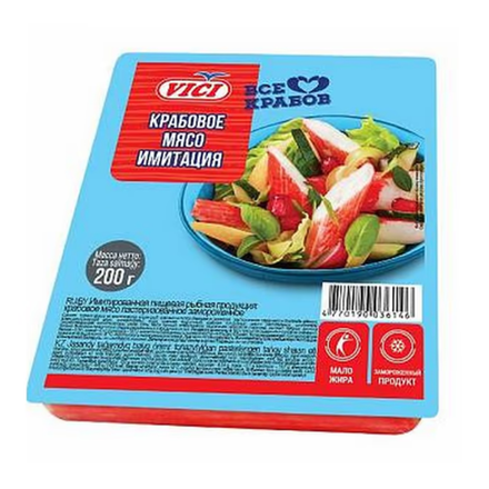 Крабовое мясо имитация Vici 200 гр