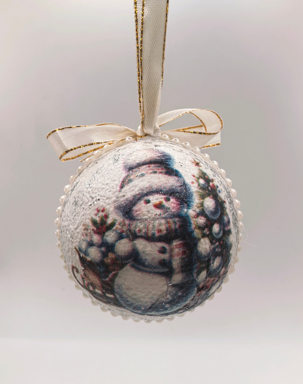 Набор ёлочных шаров "Снеговичок" 6шт