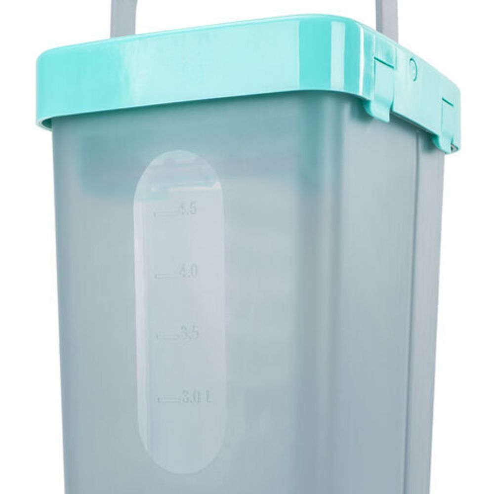 Комплект для уборки: швабра, ведро 9 л/7 л двухкамерное с отжимом, 3 насадки МОП (кармашки с двух сторон) COMPACT MOP, LAIMA, 607389