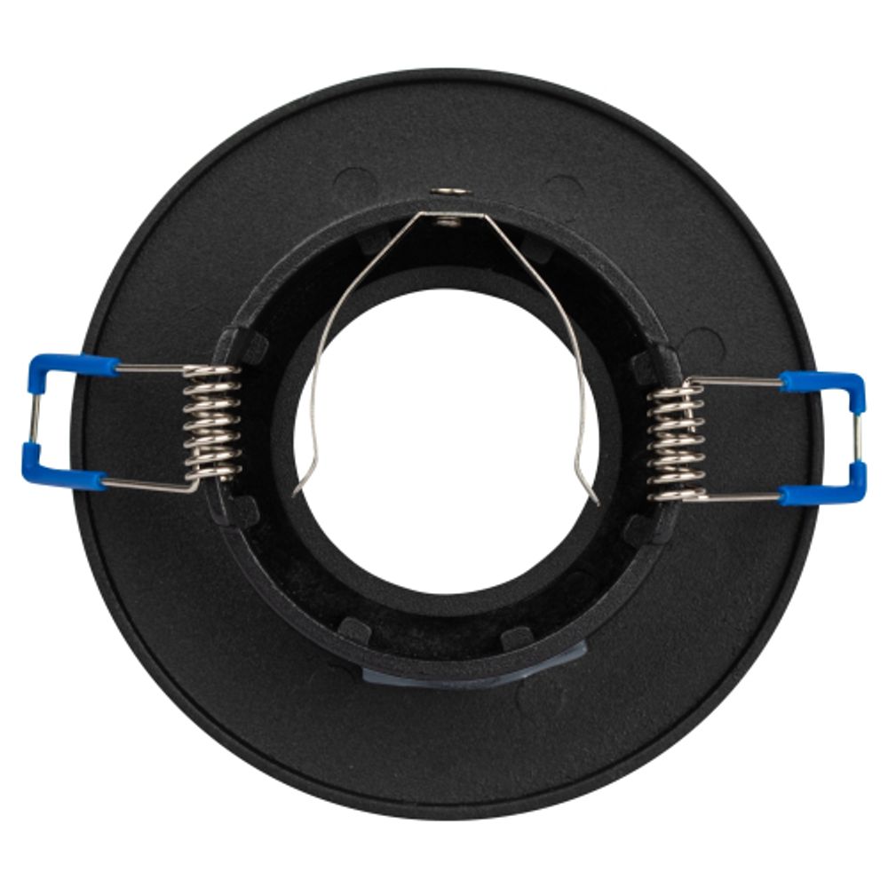 Светильник встраиваемый алюминиевый ЭРА KL105 BK под лампу MR16 GU5.3 черный | Алюминиевые встраиваемые светильники