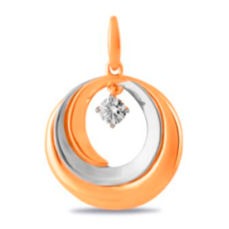 Подвеска из золота с фианитами