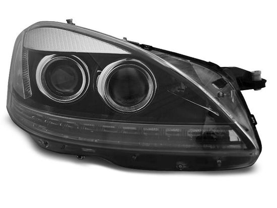 Передние фары Mercedes S W221 daylight hid black