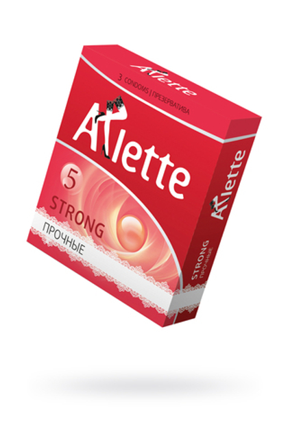 Презервативы Arlette, strong, латекс, ультрапрочные, 18 см, 5,2 см, 3 шт.