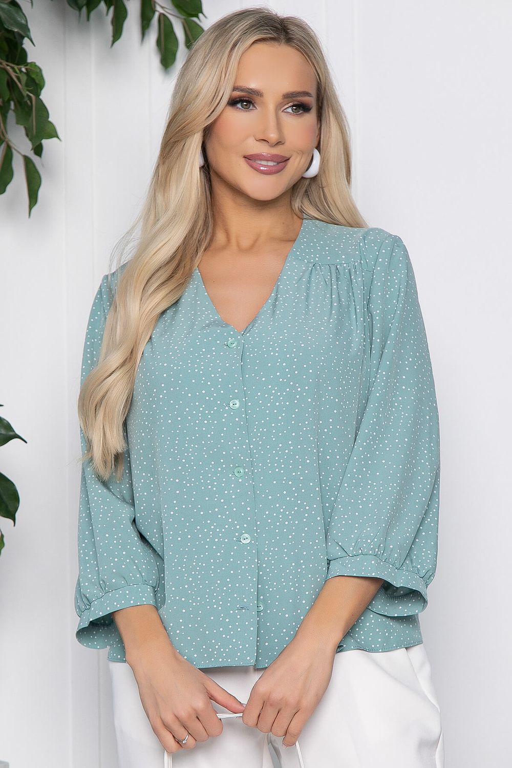 Блуза Женевьева (мята) Б10519 LT Collection