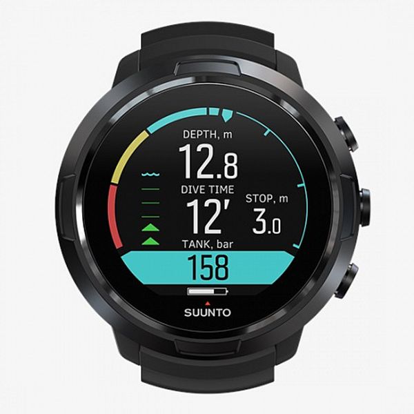 Компьютер для погружений Suunto D5 Black Lime, черный с зеленым ремешком