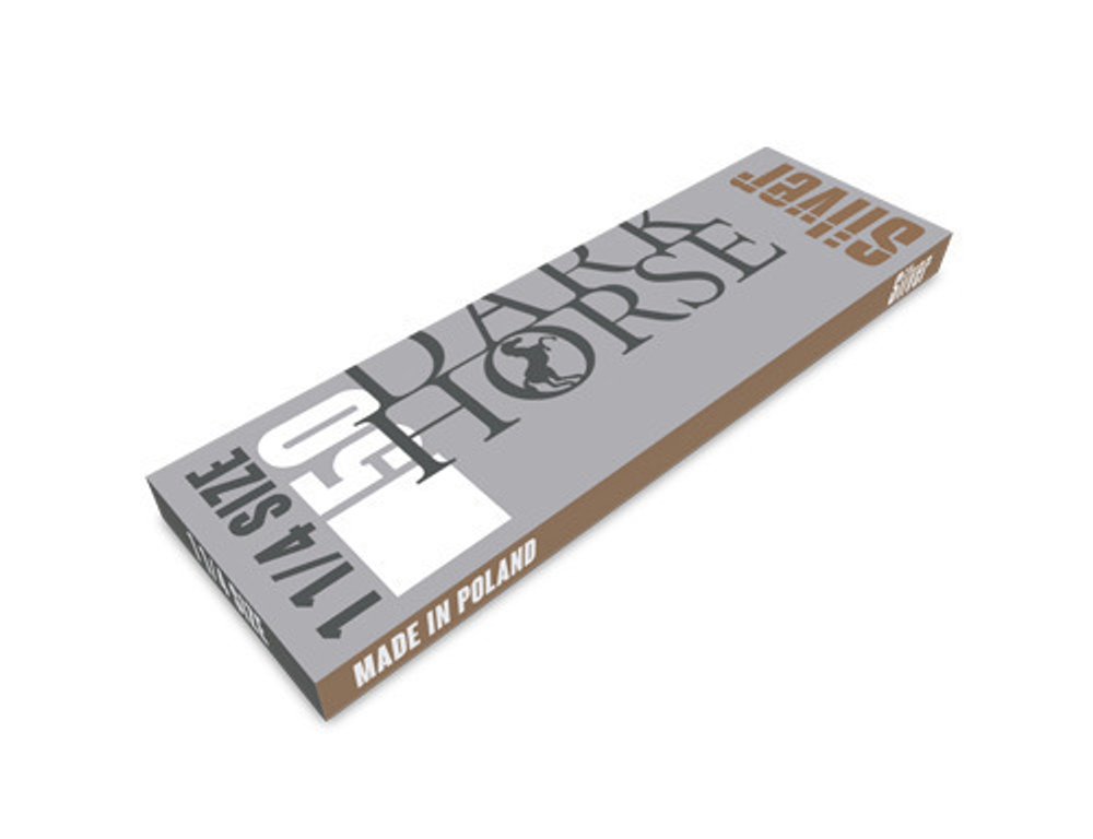 Бумага для сигарет блок "Dark Horse" 78mm Silver 50л*25шт