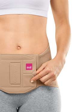 Поясничный бандаж LUMBAMED PLUS женский с массажной вставкой Vario-Flex.