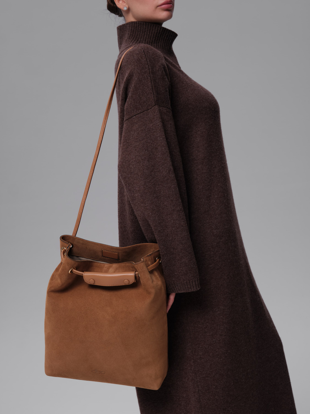 Замшевая сумка DBR 31228 светло-коричневый