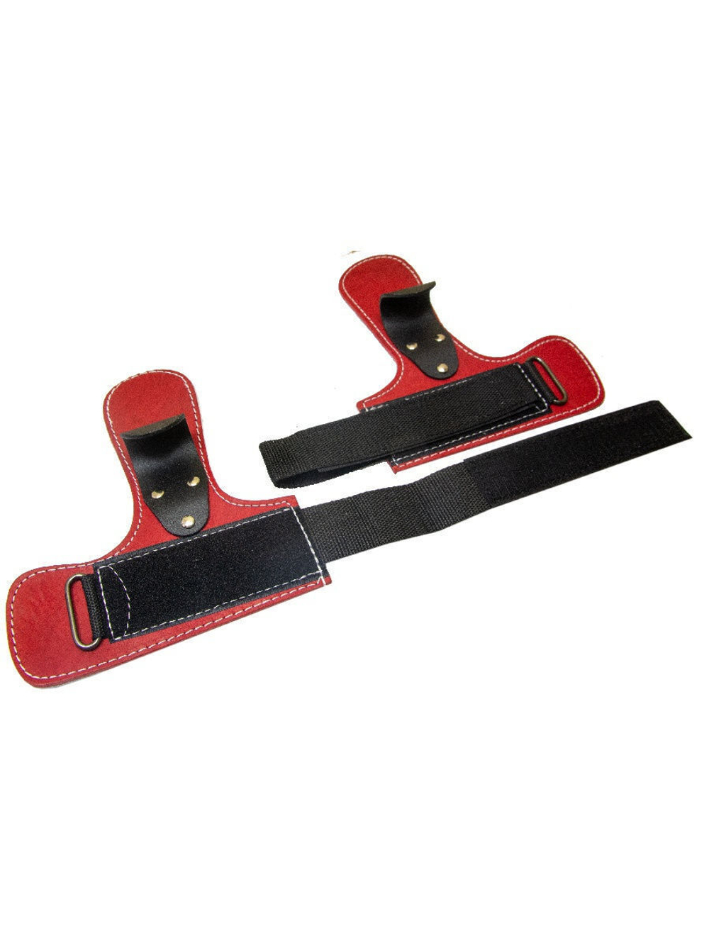 Крюки для турника и штанги ReKoy FG006, крюки для тяги, кожаные