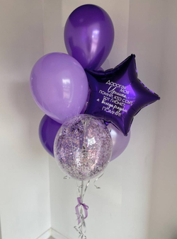 Фиолетовые, сиреневые воздушные шары №3364