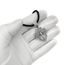 Крест из серебра 925 пробы 8306
