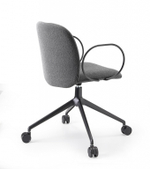 Кресло офисное с обивкой Scab Design Mentha Pop, черный, антрацит