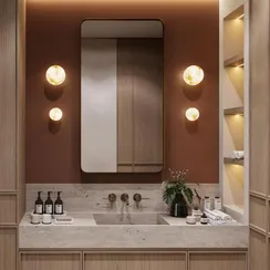 6684/5CL L-VISION ODL24 212 Потолочный светильник латунь/металл/алебастр IP20 LED 8W 3000/3500/4000K MARBELLA