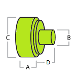 Ролик замка ДШ d=33 Fermator 4K-220-80-03000