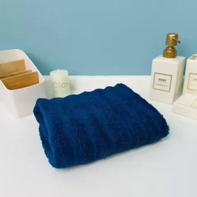 Полотенце махровое 50*90см «FLUFFY» цвет полуночный пион 06-144, плотность 500гр/м2