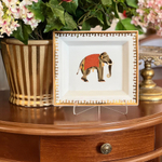 Чаша  квадратная Слон/Лошади