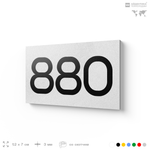 Номер на дверь 880, табличка на дверь для офиса, квартиры, кабинета, аудитории, склада, белая 120х70 мм, Айдентика Технолоджи