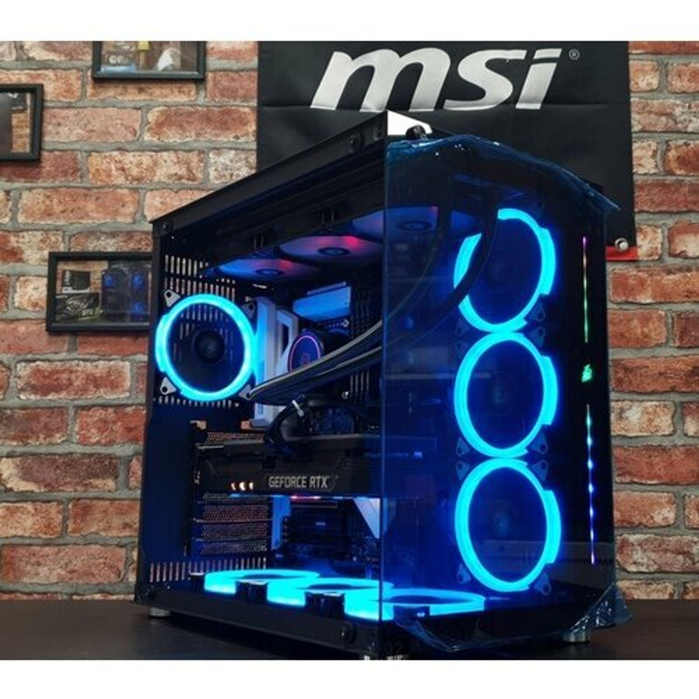 Мощный игровой компьютер (системный блок) Intel Core i7-13700F 16 ядер 5200МГц/ GeForce RTX4090 24GB/ 64GB DDR5/ 1000Gb SSD +1000Gb SSD/1000W/Win 10 PRO