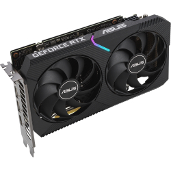 Видеокарта RTX3060Ti 8192Mb ASUS DUAL-RTX3060TI-O8G-MINI-V2 LHR HDMI*1 DP*3 8G D6; 90YV0FT2-M0NA00