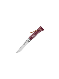 Нож Opinel №8 Trekking, нержавеющая сталь, бордовый, 002213