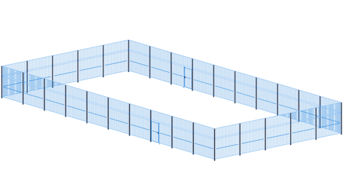 Ограждение спортивной игровой площадки С.12-006