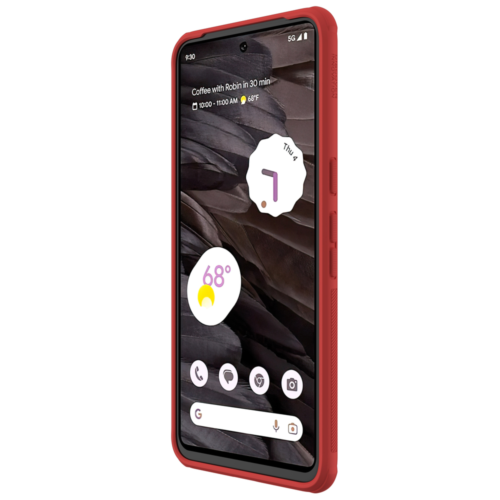 Усиленный защитный чехол красного цвета от Nillkin для Google Pixel 8 Pro, серия Super Frosted Shield Pro