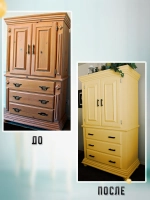 Акриловая краска для мебели и дерева желтая 1 литр