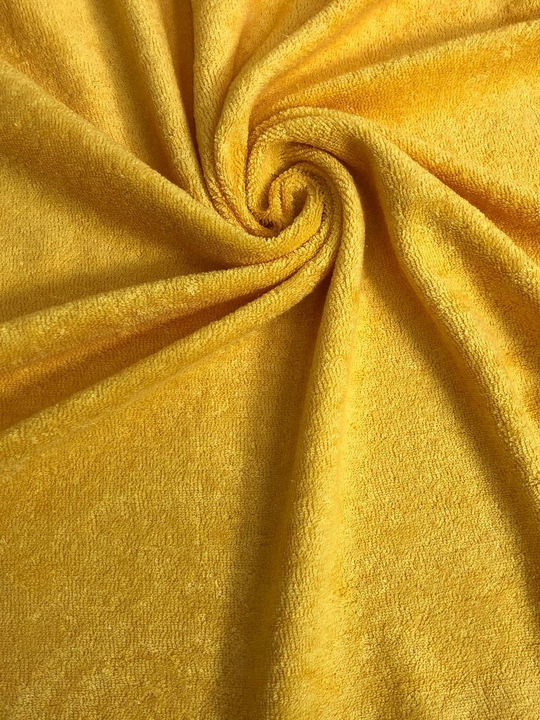 Трикотаж, желтый, хлопок махра хб/пэ VT