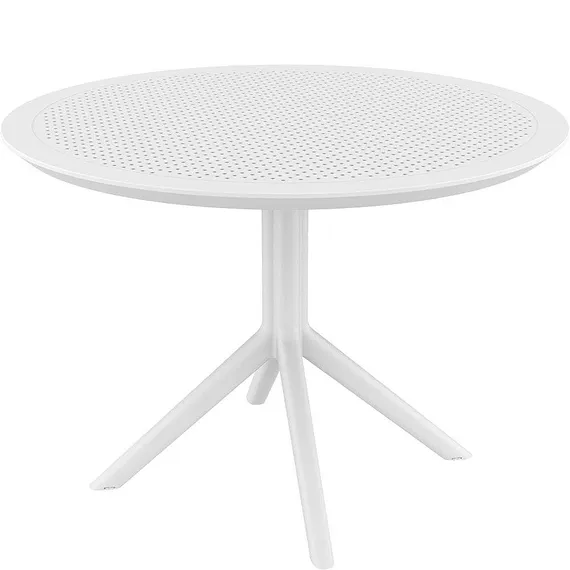 Пластиковый стол Sky Ø105 см, белый