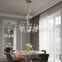 6699/51L CLASSIC ODL_EX25 81 Люстра хром/металл/хрусталь IP20 LED 51W 4000K FLAMENCO