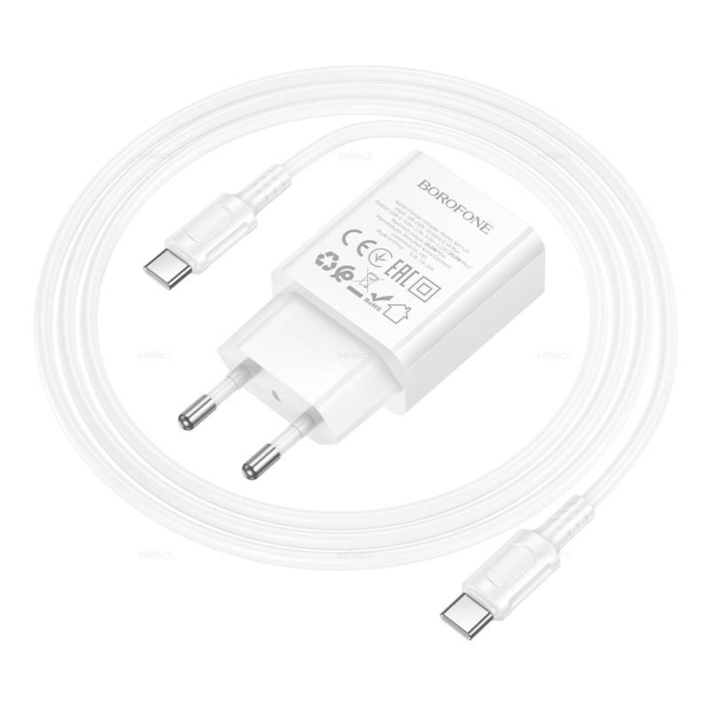 Зарядное устройство на Type-C Borofone PD20W BA112A (white)
