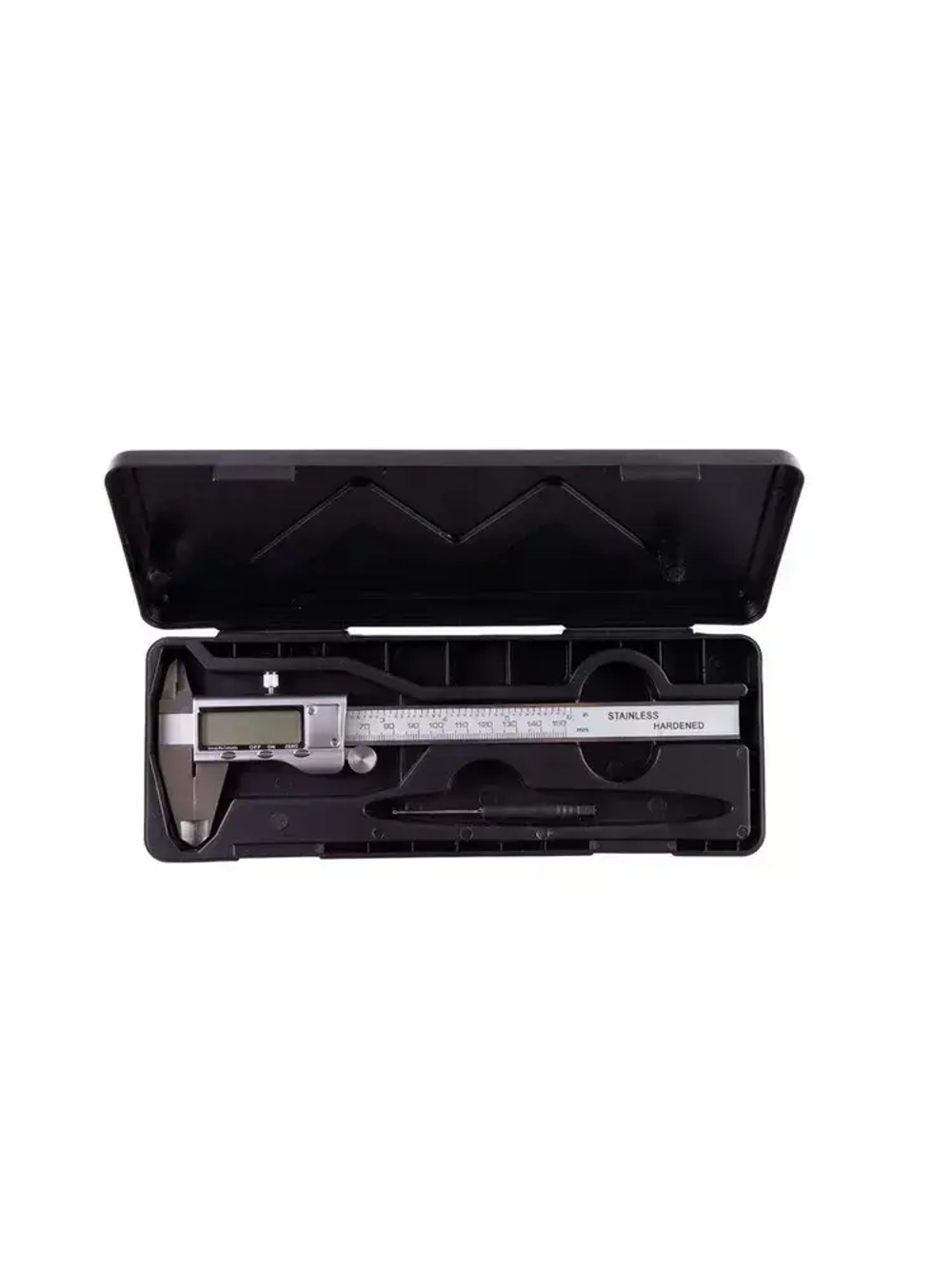 Штангенциркуль электронный металлический цифровой с глубиномером до 150 мм.