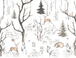 Фотообои белый лес Д 6