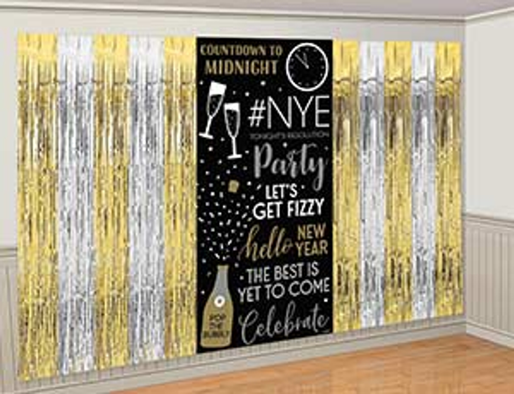 Декорация HNY POP фольг 265х165см