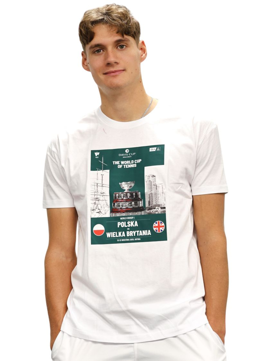 Теннисная футболка Joma Davis Cup PZT - white