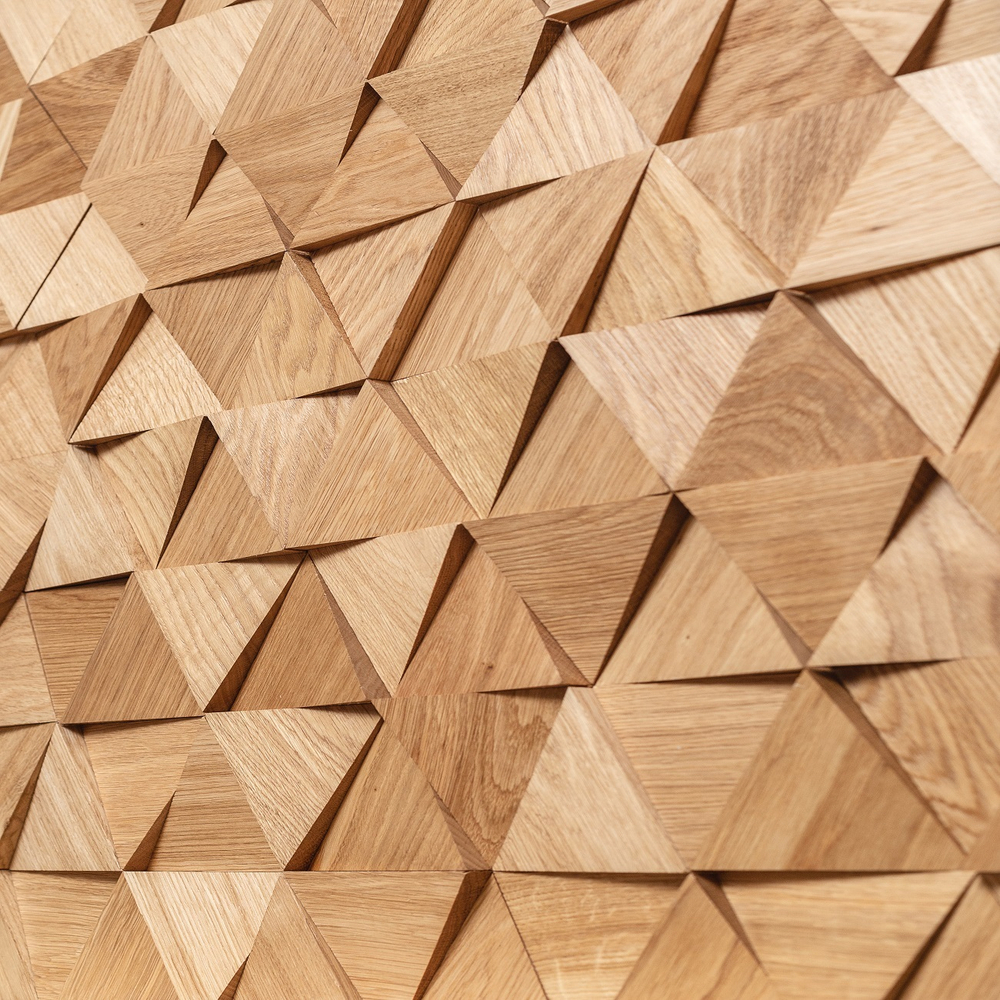 Деревянная мозаика для стен Wood Mosaic Трой спил