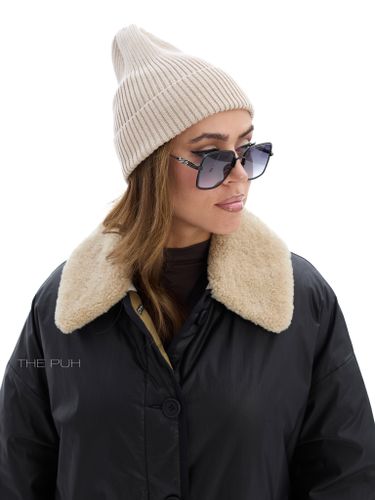 Удлиненная двусторонняя куртка с меховым воротником