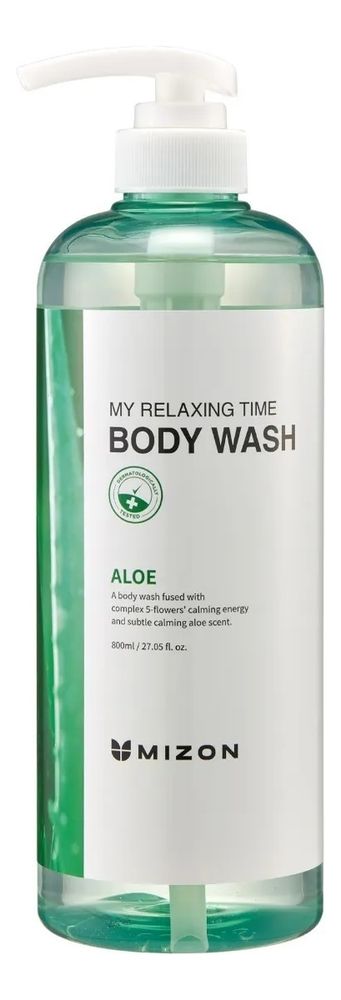 MIZON Гель для душа с экстрактом алоэ вера My Relaxing Time Body Wash Aloe 800мл