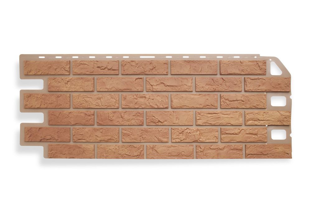 Цокольный сайдинг КИРПИЧ бежевый 1,14х0,48