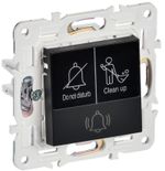 SKANDY Кнопка звонка с индикацией для отелей 10А SK-V17Bl черный IEK