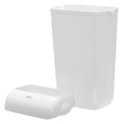 Мусорное ведро пластиковое Veiro Professional Mid Bin белое 23 литра