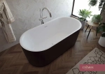 Ванна акриловая Cezares METAURO-INT-Central-180-80-60-B-W-MATT