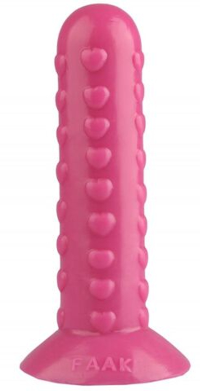 Розовая анальная втулка с шипиками - 19,5 см. (Цвет: розовый)