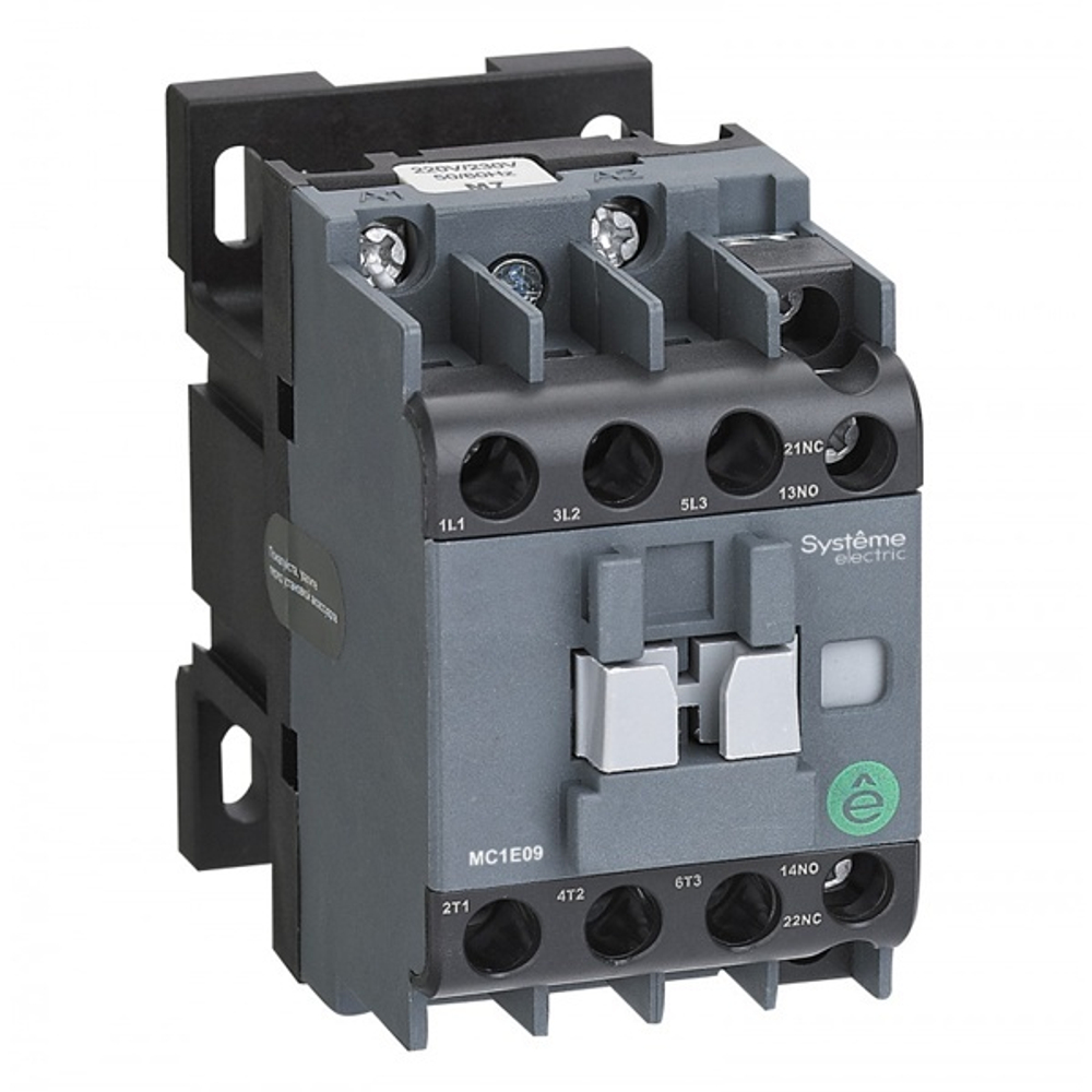 Контактор MC1E 3P 18A НО+НЗ катушка 380/400В AC Systeme Electric MC1E18Q7