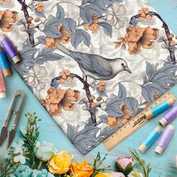 Ткань премиум шифон магический сад