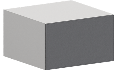 Кухня Модуль ШВГ 610 Графит / Графит Софт