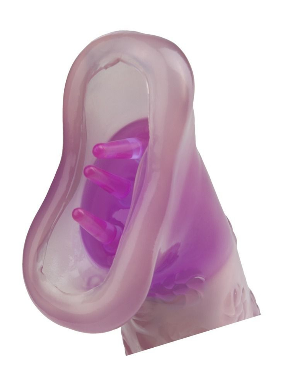 Вакуумный массажер с вибрацией Venus Lips (Цвет: фиолетовый)