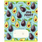 Тетрадь 12 л. BRAUBERG, клетка, обложка картон, "ФРУКТЫ", 106459, 5шт